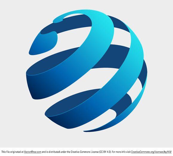 3D Globe Logo - D globe Logos