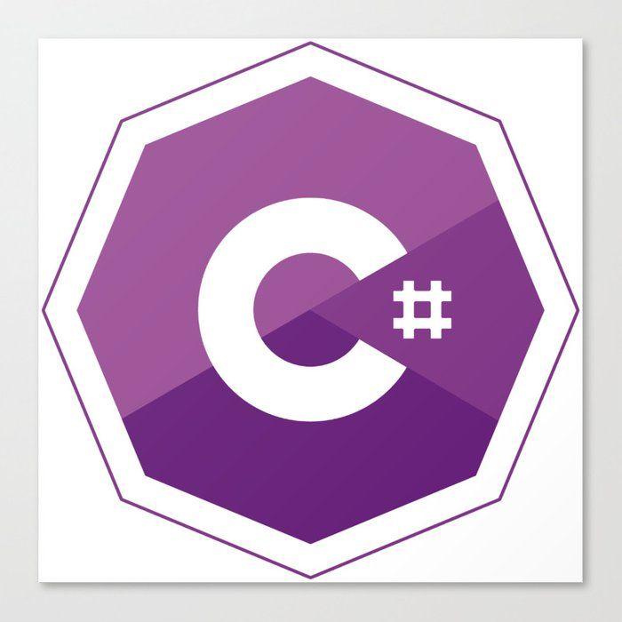 C# Visual Studio Logo - C# logo for csharp developers visual studio Canvas Print by ...