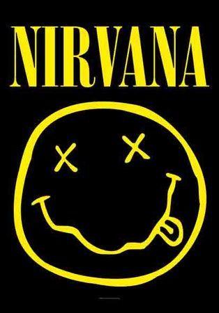 Nirvana Logo - The nirvana logo (the smiley face) was a drawing that Kurt did
