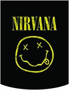 Nirvana Logo - Nirvana Official Yellow Smiley Face Logo Backpack