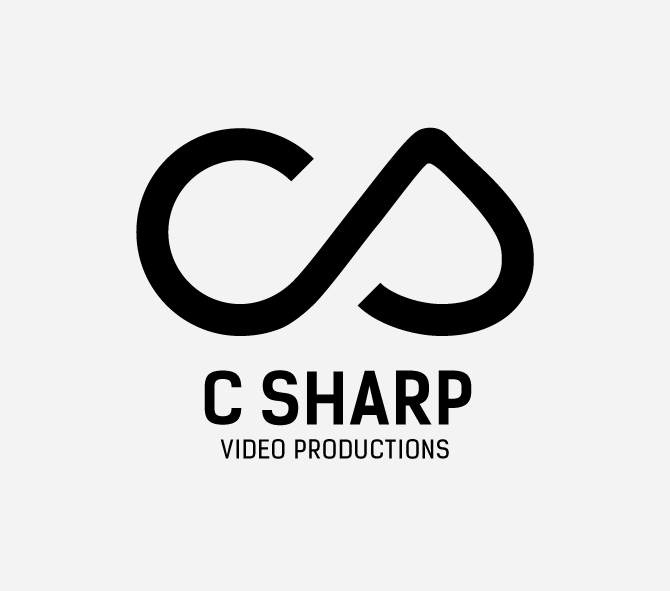 C Sharp Logo - C Sharp Video Productions - Abby Lima | Graphic Design