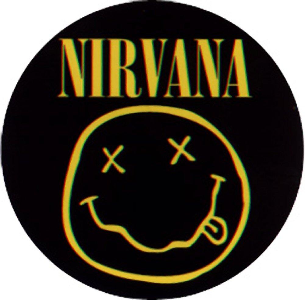 Nirvana Logo - Nirvana Round Smiley Logo Sticker