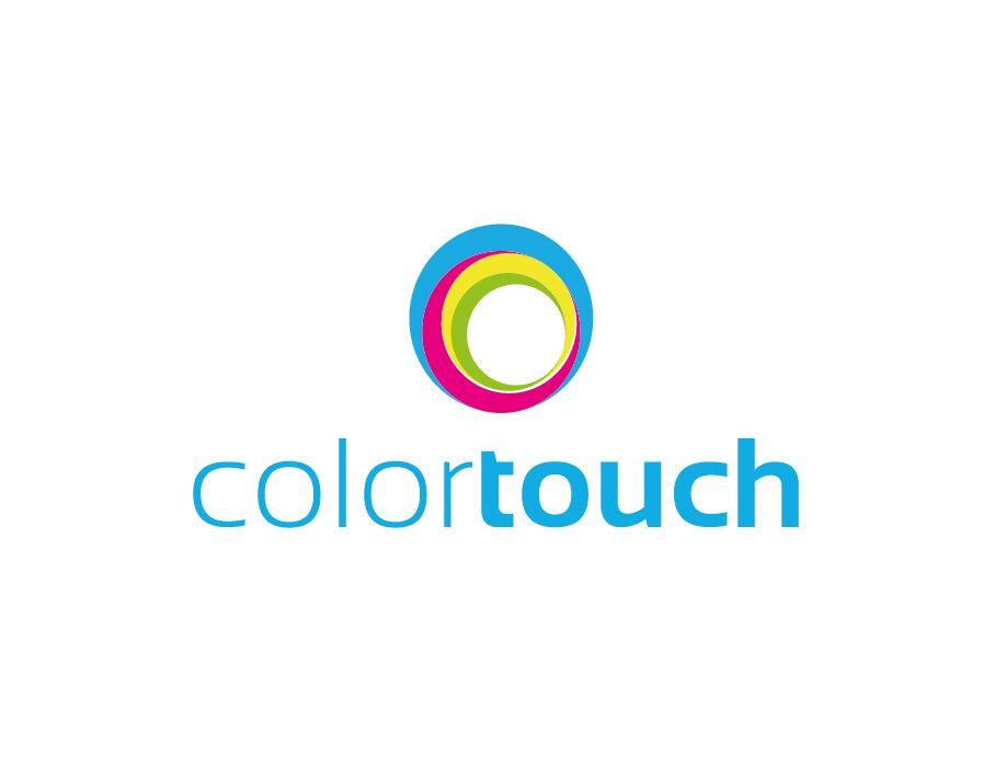 Multi Colored Circular Logo - Colortouch Logo with Multi-Coloured Circular Icon - FreeLogoVector