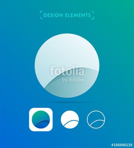 Multi Colored Circular Logo - Vector abstract rounded logo template collection. Multicolored ...