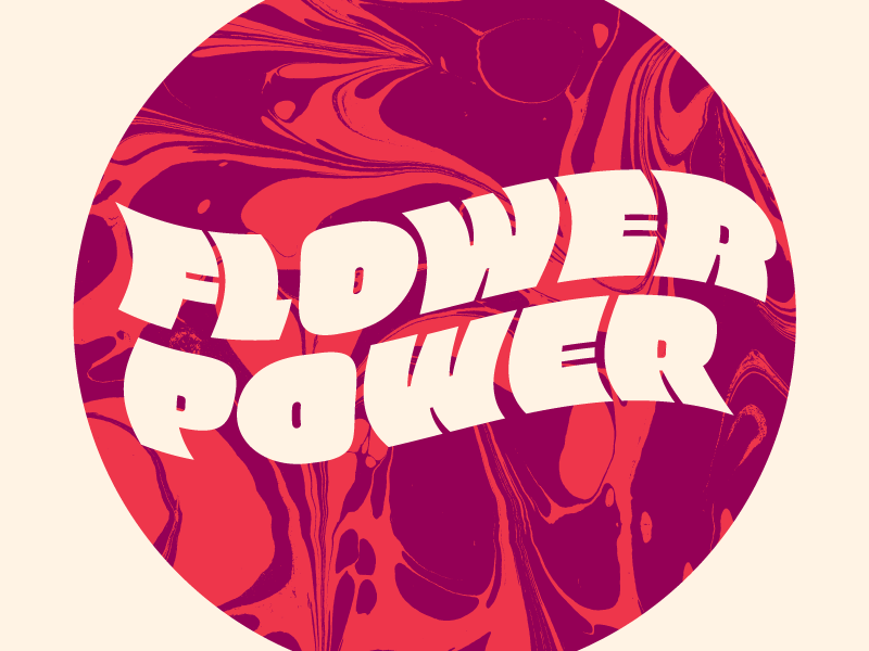 Flower Power Logo - Flower Power Logo by Marte | Dribbble | Dribbble