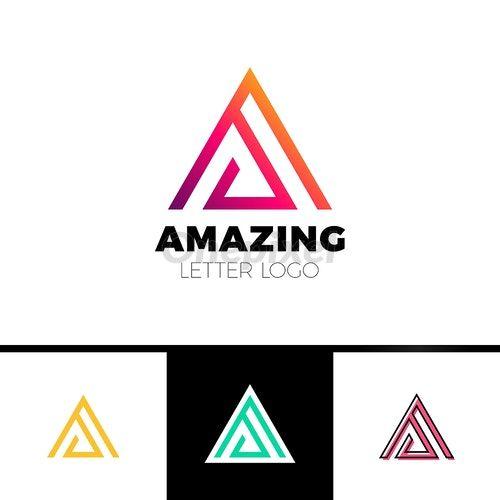 Abstract Letter Logo - Abstract letter A logo design template. Arrow creative sign. Vector ...