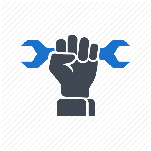 Professional Mechanic Logo - Fist, hand, mechanic, professional, repair, tools icon