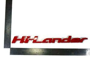 Lander Logo - FOR ISUZU D-MAX HI-LANDER EMBLEMS BADGE LOGO DECALS PLATE STICKER ...