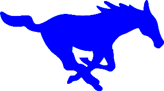 Blue SMU Logo - Mustangs Fall in Season Opener | The Ingleside Index