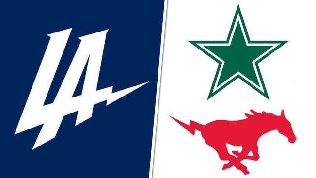 Blue SMU Logo - Dallas Stars, SMU Troll LA Chargers' 'New Logo' - NBC 5 Dallas-Fort ...