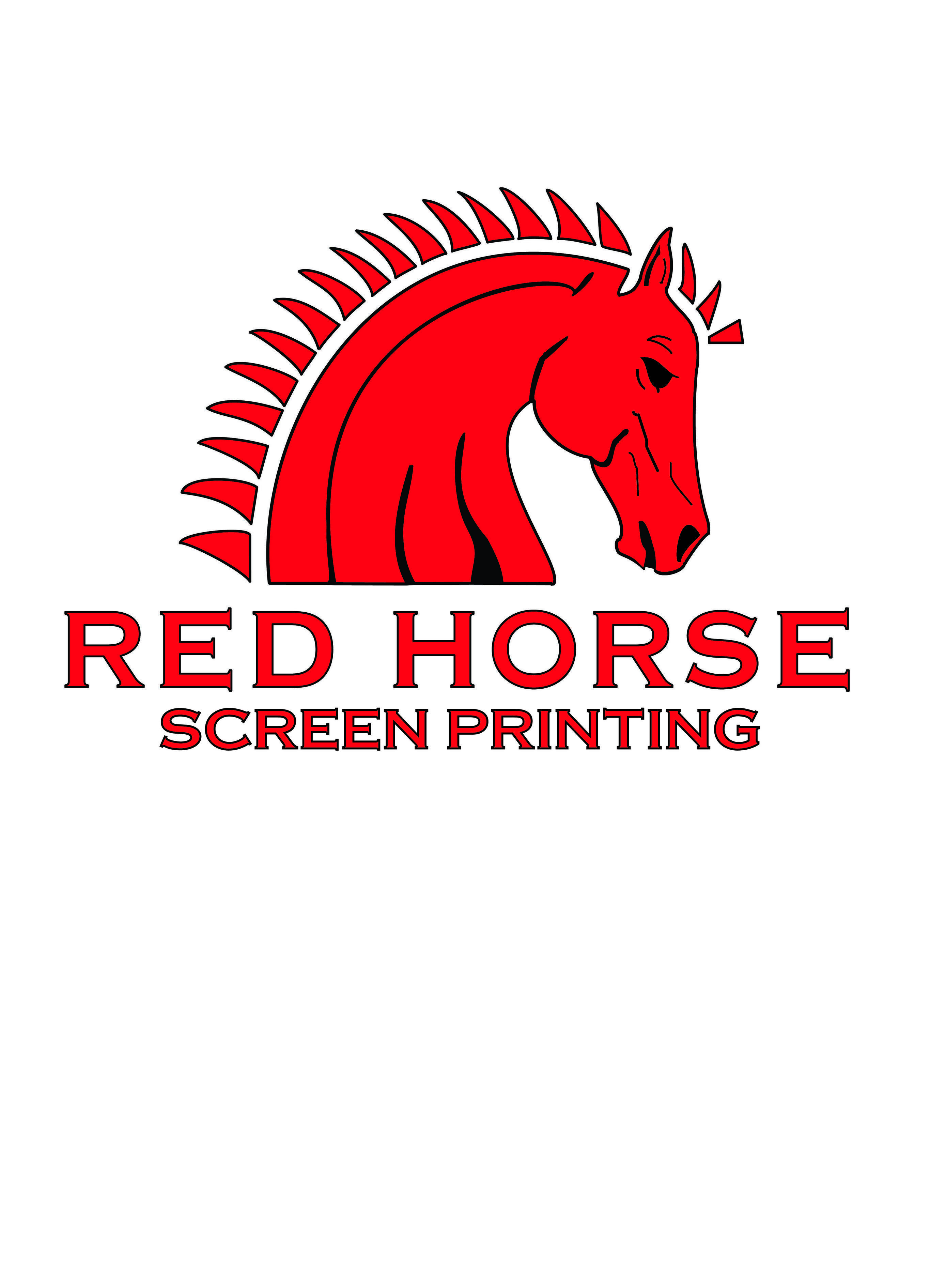 Red Horse Logo - Reel Aqua Bottle Koozie Horse Retail Apparel & T Shirt Outfitter