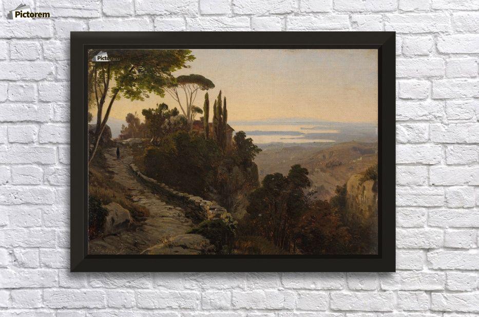 Landscape Wall Logo - Italian Landscape - Oswald Achenbach Canvas