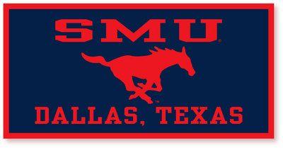 Blue SMU Logo - Southern Methodist University Bookstore Mustangs Horizontal