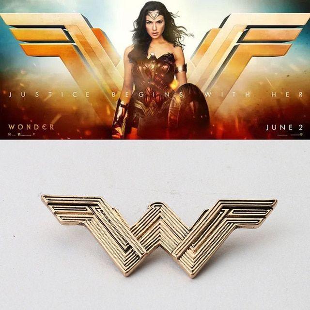 Wonder Woman Movie Logo - 2017 Movie Wonder Woman Princess Diana Prince Logo Cosplay Badges ...