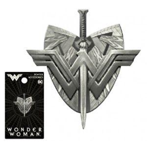 WW Logo - DC Comics Wonder Woman Movie Pewter Metal NEW WW Logo Shield and ...