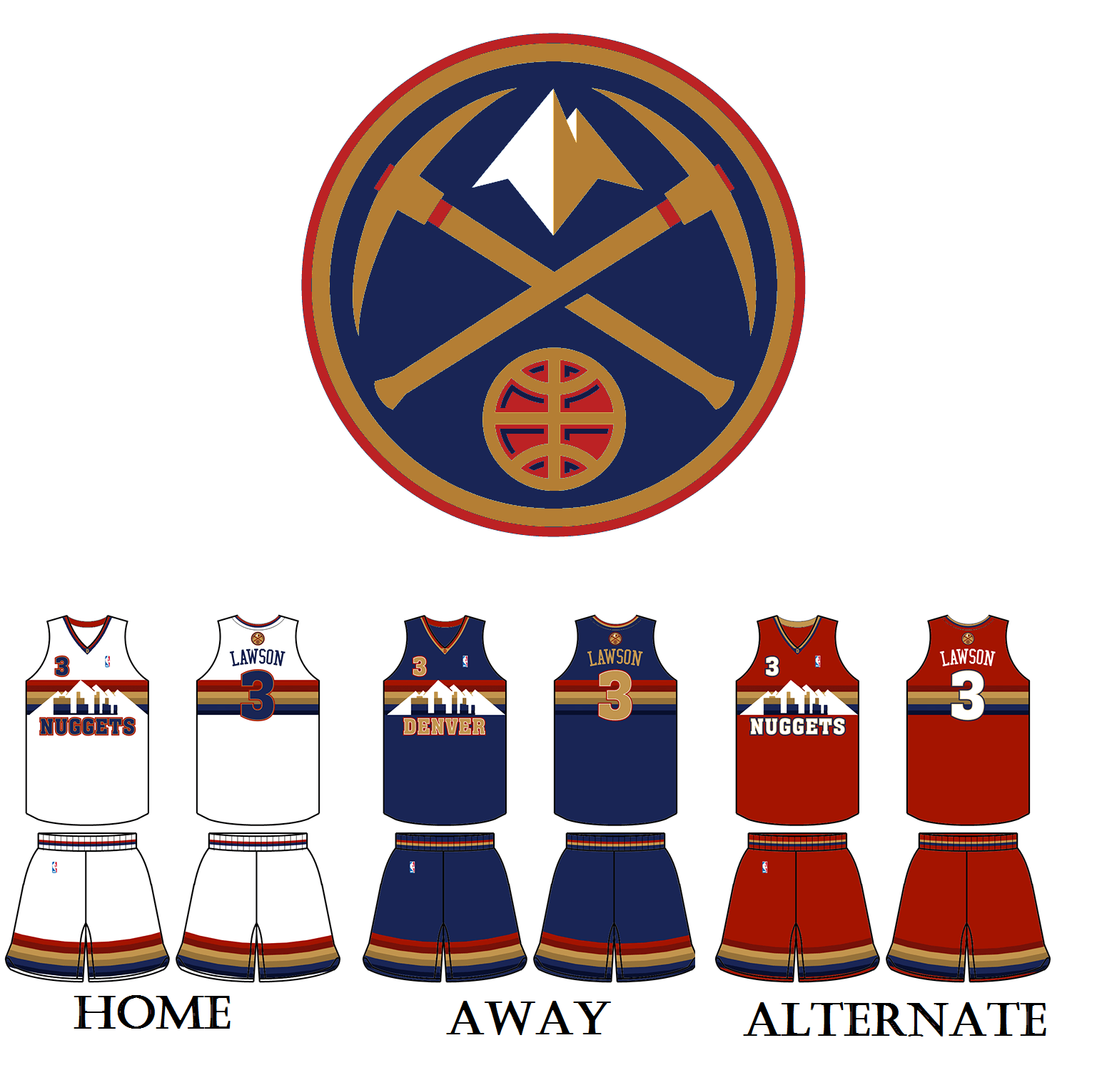 Nuggets Logo - Denver Nuggets logo and uniform concept. : denvernuggets