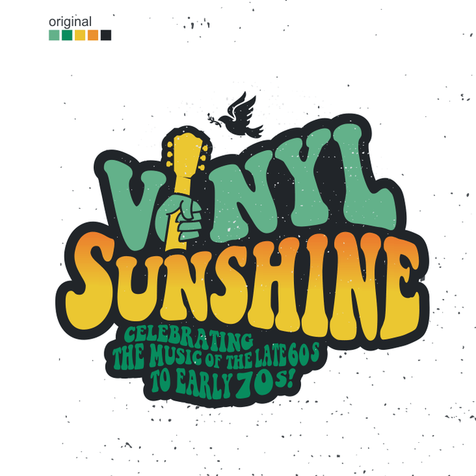 60s Logo - Vinyl Sunshine Needs An Uplifting Retro, 60s 70s BAND Logo. Logo
