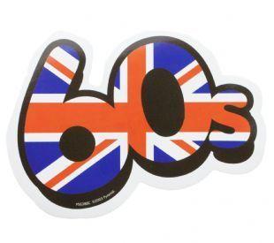 60s Logo - Union Jack 60s Logo Sticker