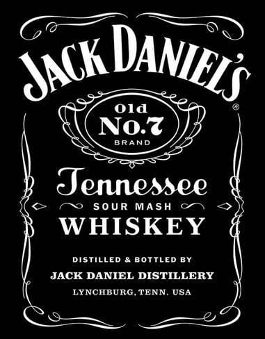 Jack Daniel's Logo - Jack Daniel's Black Logo Tin Sign Tin Sign at AllPosters.com