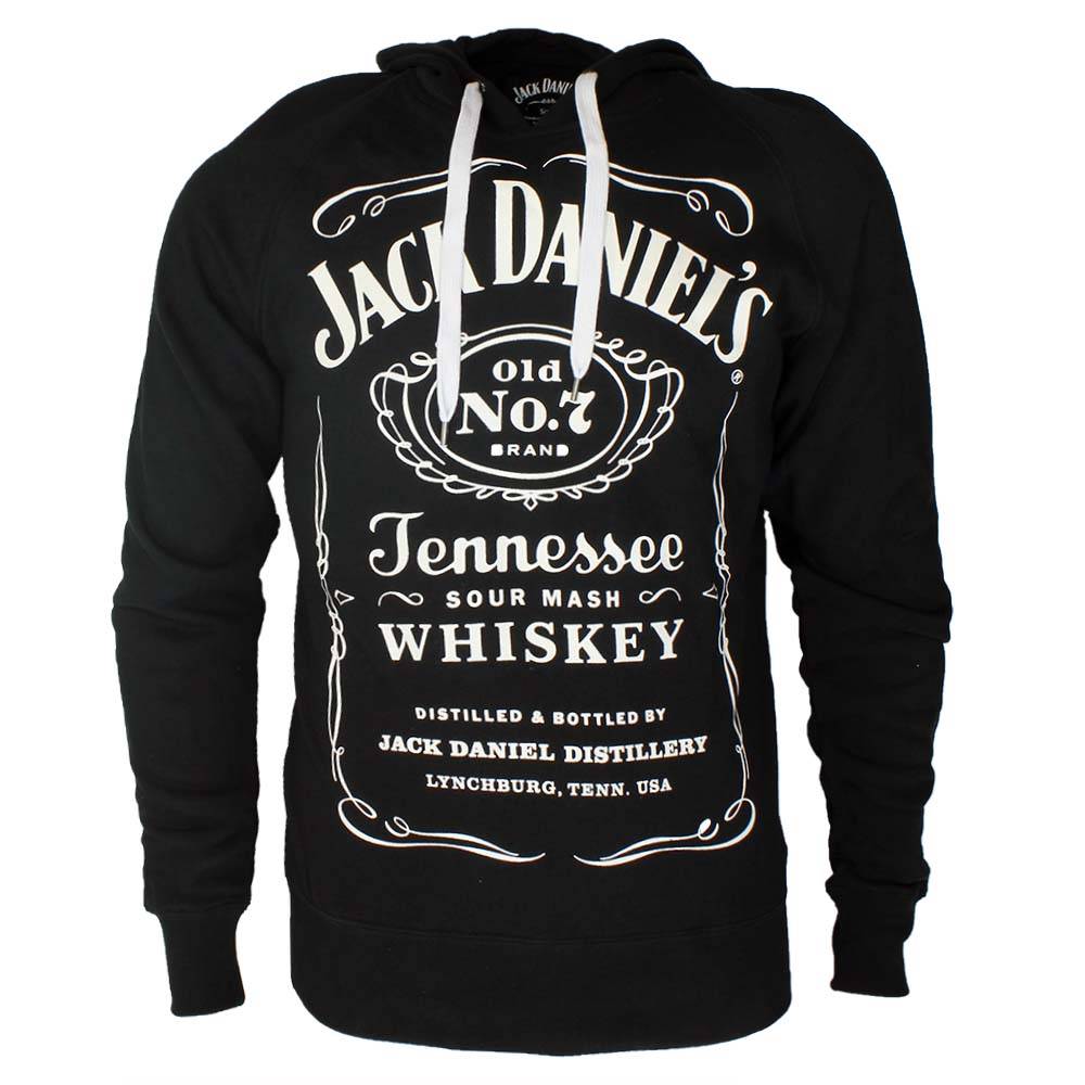 Jack Daniel's Logo - Jack Daniel's Logo Hooded Sweater Black White