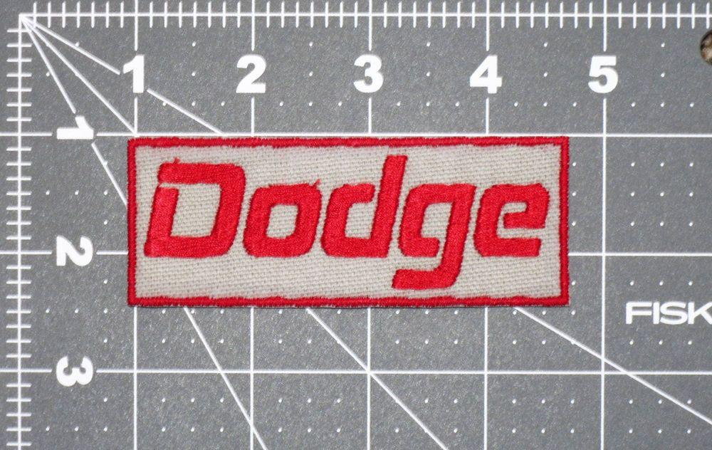 Gray for the Name Logo - DODGE NAME LOGO RED GRAY CAR BIKER FORMULA RACING MECHANIC PATCH