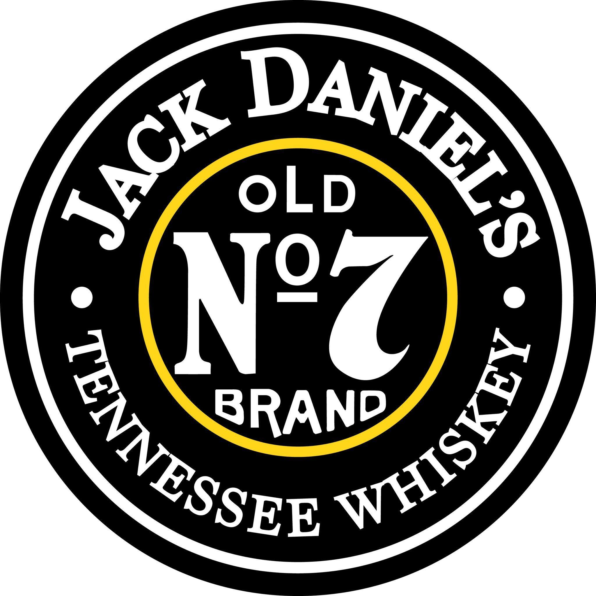 Jack Daniel's Logo - Jack Daniel's Old No. 7 Round 24 Metal Sign. Alcohol