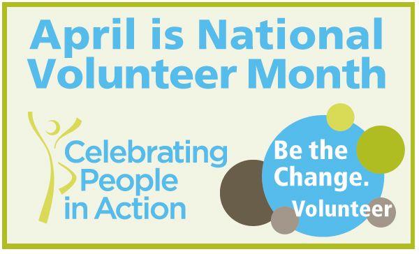 National Volunteer Month Logo - April is National Volunteer Month | OneStar Foundation