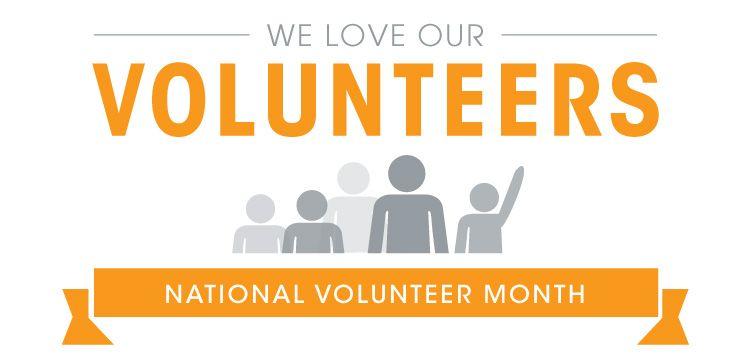 National Volunteer Month Logo - April is National Volunteer Month |