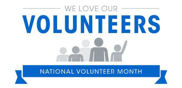 National Volunteer Month Logo - April is National Volunteer Month - Giant Steps Therapeutic ...