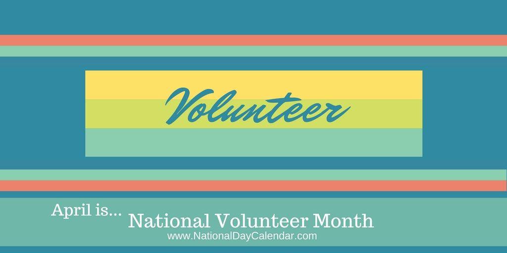 National Volunteer Month Logo - NATIONAL VOLUNTEER MONTH – April | National Day Calendar