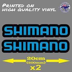 Shimano Logo - Shimano Logo Decal Sticker 200mm x 45mm BMX Fishing Reel Bicycle ...