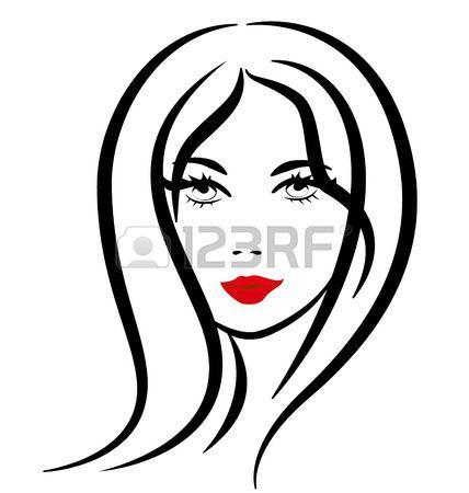 Pretty Woman Logo - Pretty woman silhouette vector | woman pretty face logo | Silhouette ...
