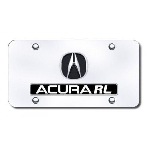 Acura RL Logo - Personalized Dual Acura RL Chrome on Chrome License Plate