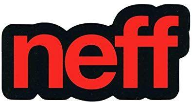 Neff Logo - Neff - Logo Cut Out Sticker 7 Inches x 4 Inches, Size: O/S, Color ...