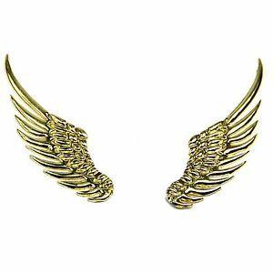 Hawk Wing Logo - 3D Alloy Gold Metal Angel Hawk Wings Emblem Badge Decal Car Logo ...