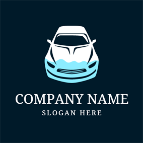 Blue and White Car Logo - Free Car & Auto Logo Designs. DesignEvo Logo Maker