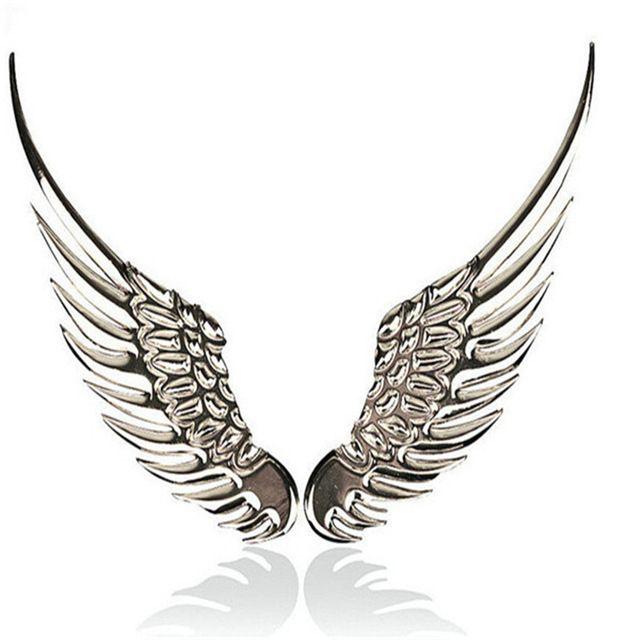 Hawk Wing Logo - Hot Selling Car Accessories 1Pair 3D Car Logo Sticker Alloy Metal ...