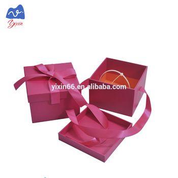 Red Box with White Square Logo - Factory Price White Square Pattern Of Boxes Cardboard With Logo