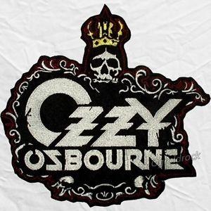 Ozzy Logo - Ozzy Osbourne Big Logo Embroidered Patch Skull with Crown Black ...