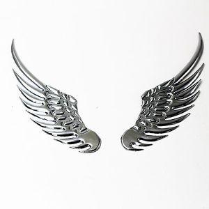 Hawk Wing Logo - 1 Pair Universal Car Rear Trunk Emblem Metal Angel Wings Hawk ...