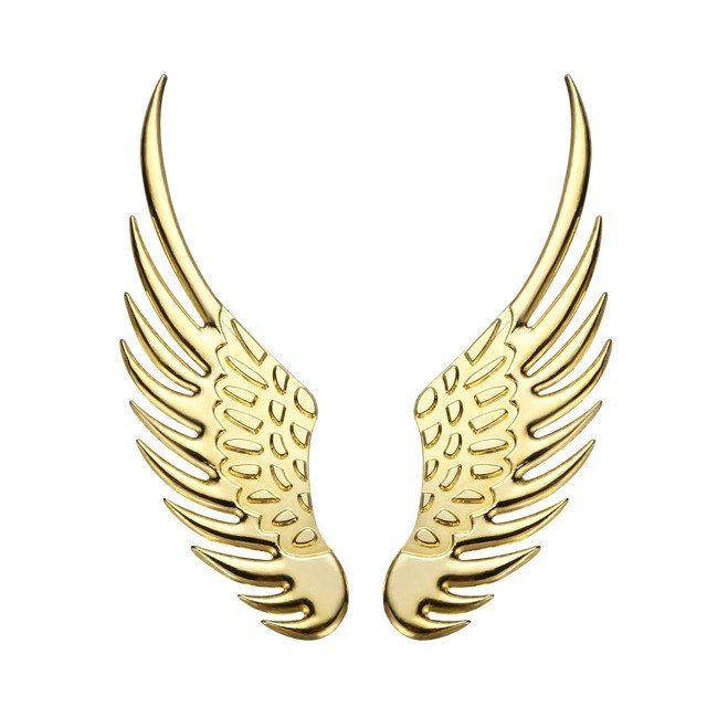 Hawk Wing Logo - 1Pair 3D Alloy Metal Angel Hawk Wings Emblem Badge Auto Car Sticker ...