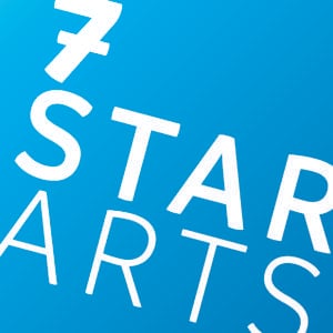 Blue Square White Star Logo - Star Arts - Exciting artists and brilliant productions
