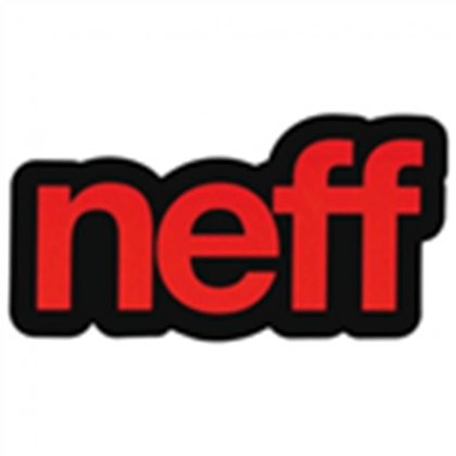 Neff Logo - neff-logo-sticker-black-red - Roblox