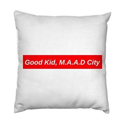Red Box with White Square Logo - AnFuK Good Kid, M.A.A.D City//Red Box Logo Throw