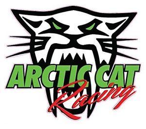 Arctic Cat Logo - 2x Arctic Cat Logo RACING bumper decal sticker Funny Car Truck ...
