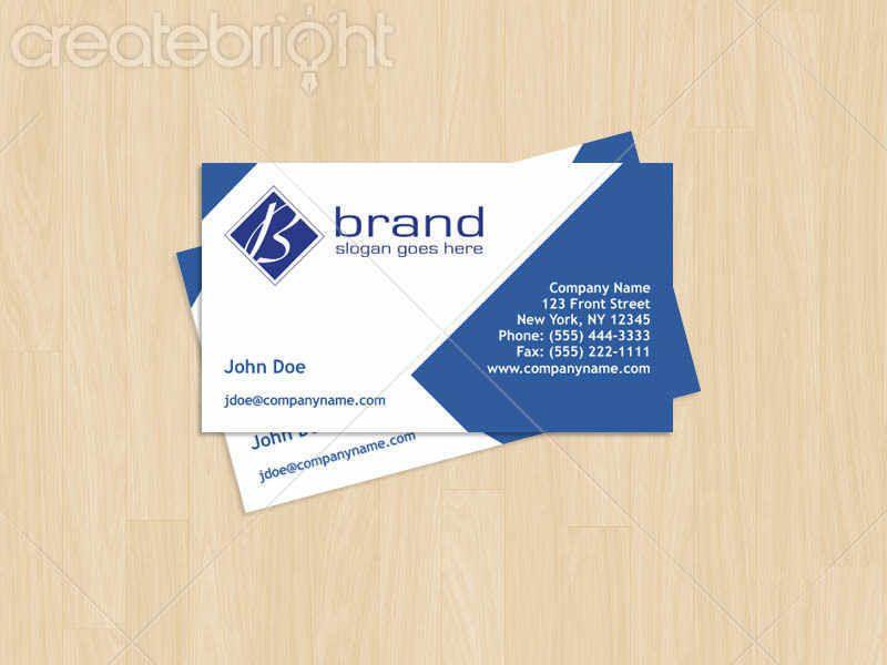 Business Card Logo - Diamond Business Card Template with Logo by Thomas Polk in Print ...