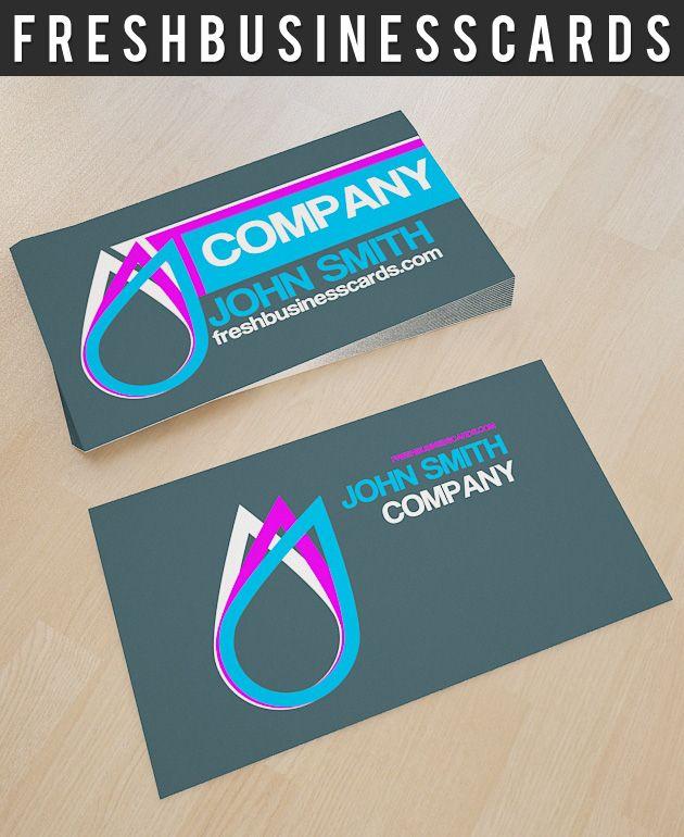 Business Card Logo - Business Card With Drop Logo. Unique Business Cards