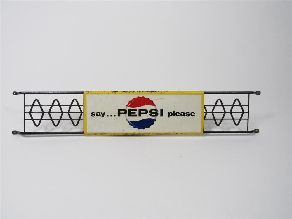 1960s Pepsi Logo - 1960s Say Pepsi Please metal door push with Pepsi logo.