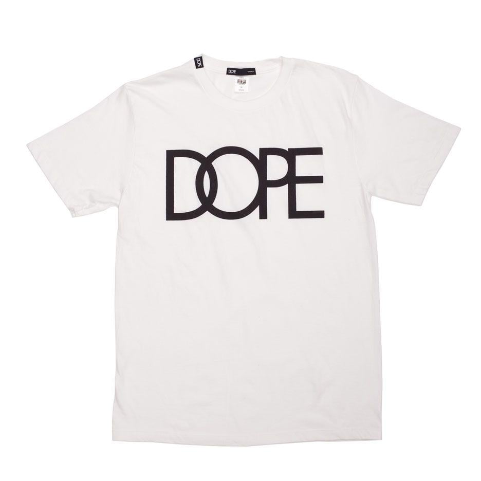 Dope Clothing Logo - The Dope Classic Logo Tee - White By Dope Couture