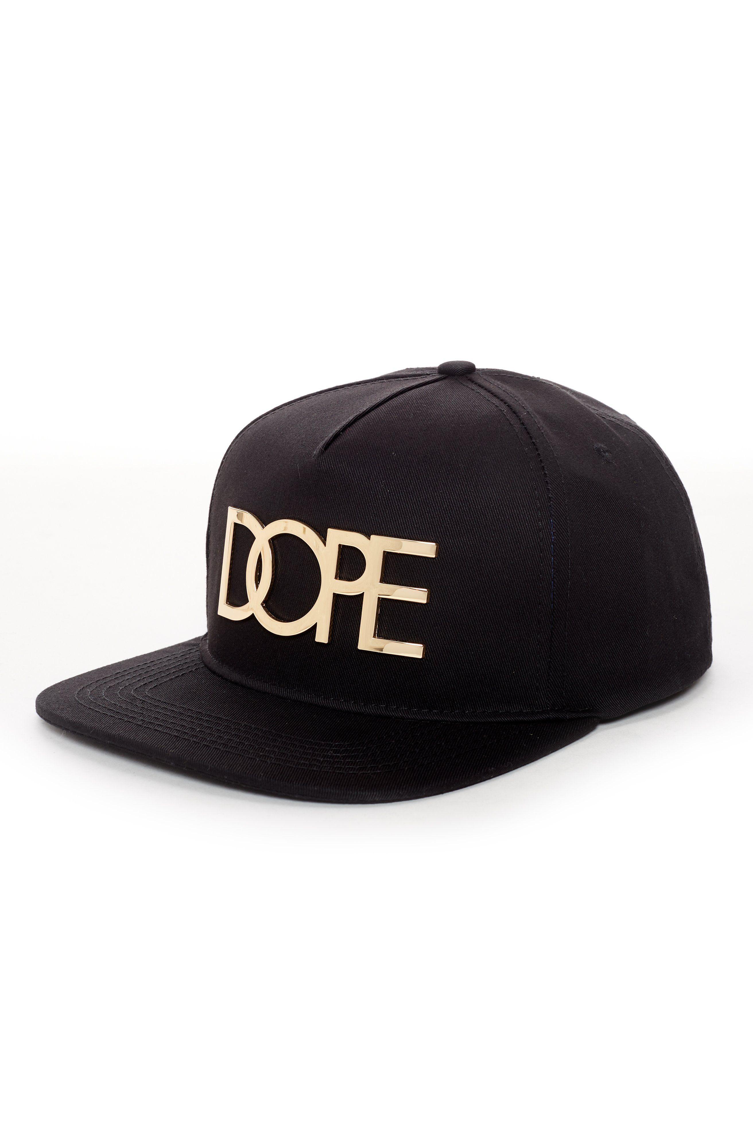 Dope Clothing Logo - 24k Gold Logo Snapback Hat | DOPE